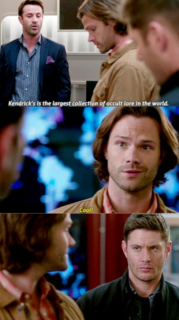 Dean's face is priceless