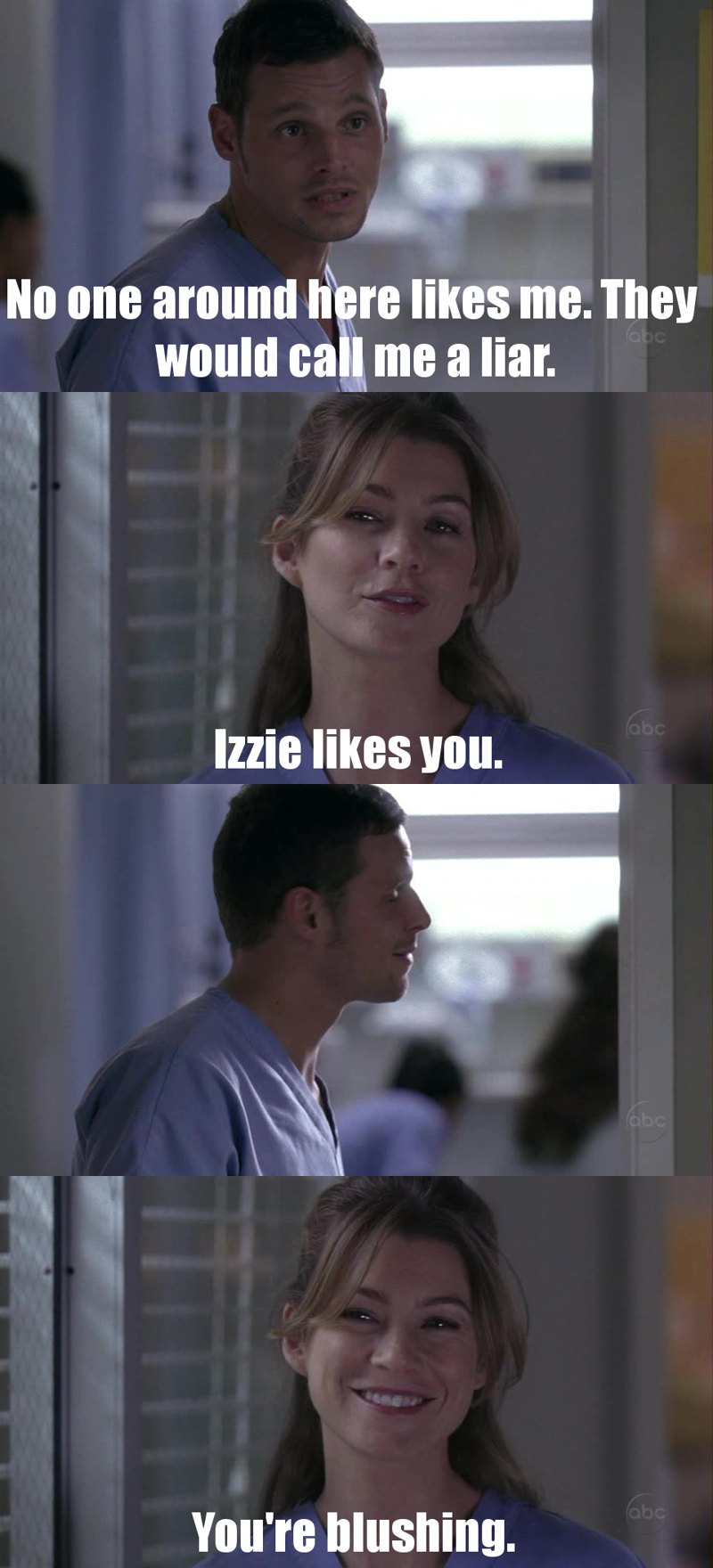 I hated derek in this episode. But alex is not being a jerk all the time. Now I like him more than before <3