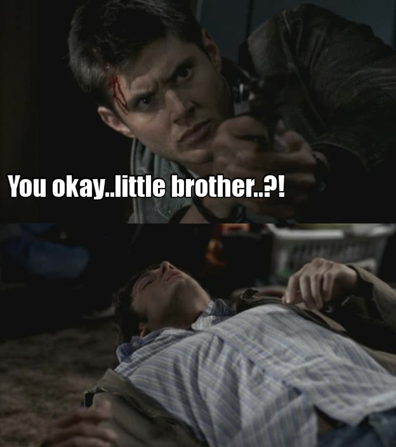 I love how Dean takes care of his little brother...