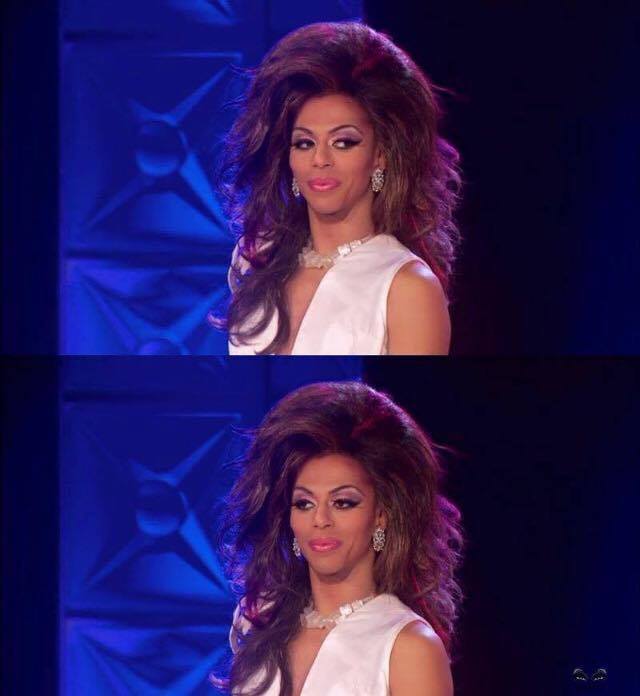 as caras que a Shangela faz HAHAHAHA