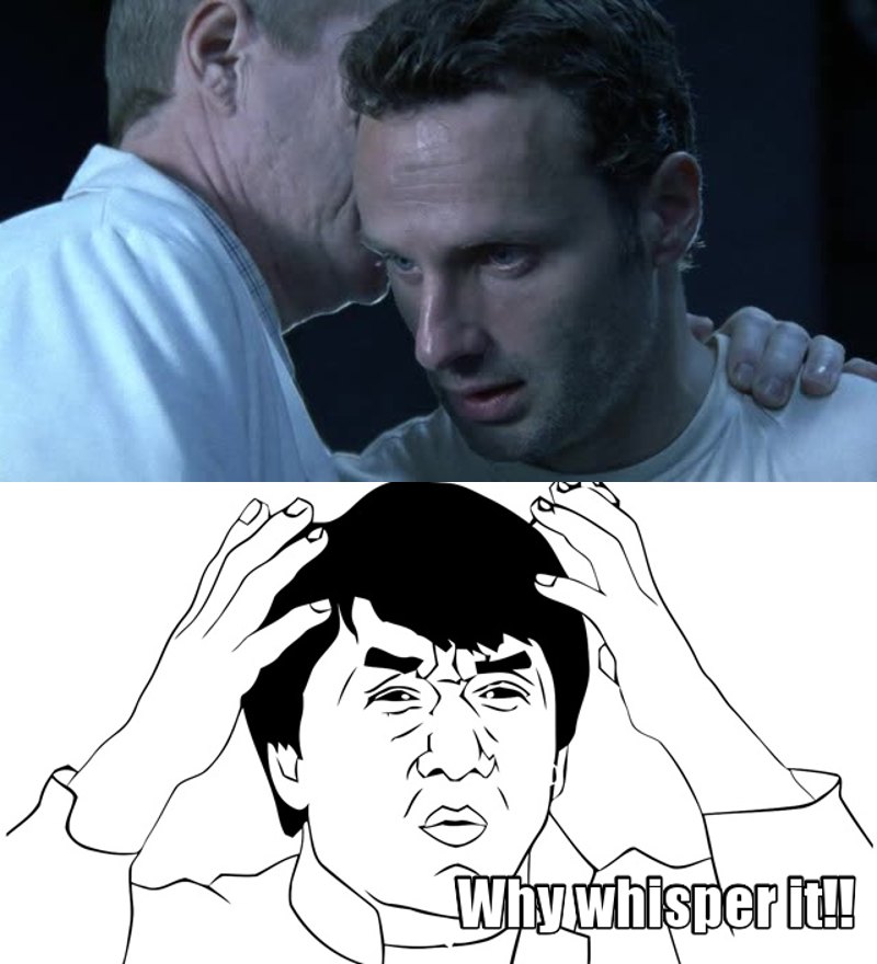 What did he whisper to rick 😒😒