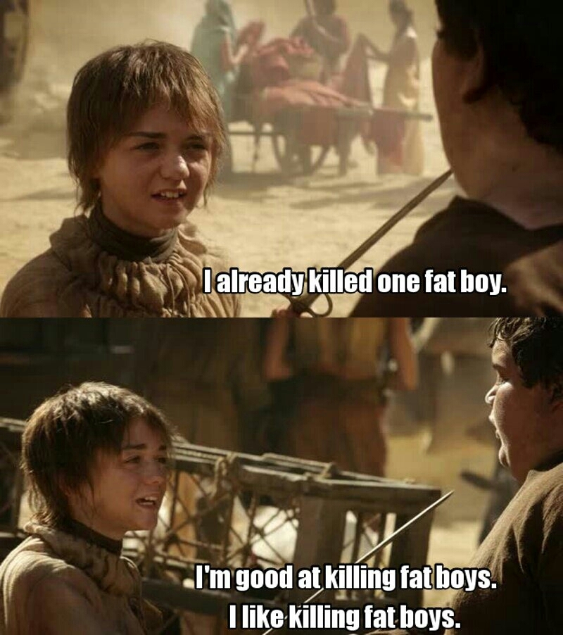 I fucking love Arya 😂😂😍.