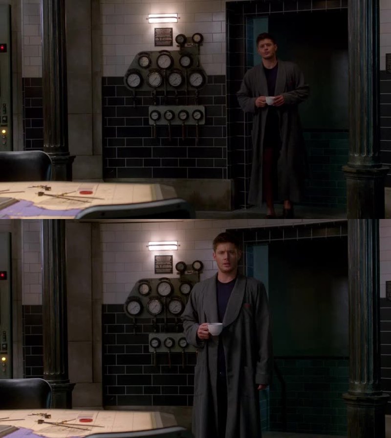 I love how Dean's getting all comfy, he's never had a real home in forever and now he has his own room, his sanctuary and this makes me so emotional