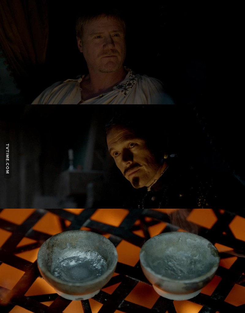 Those two are snakes! And something tells me that if Henry's metal was silver indeed but replaced by something else before the melting experiment, they are almost certainly behind it...