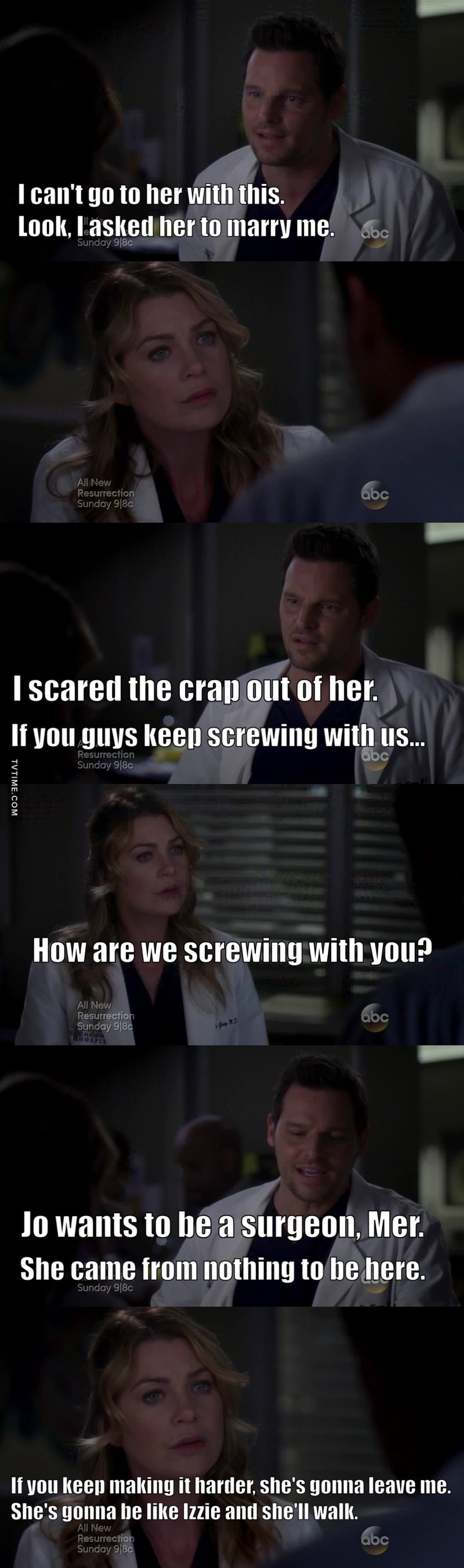 I loved that Alex puts Jo's wants before his own. Jo needs to marry this man 🙂