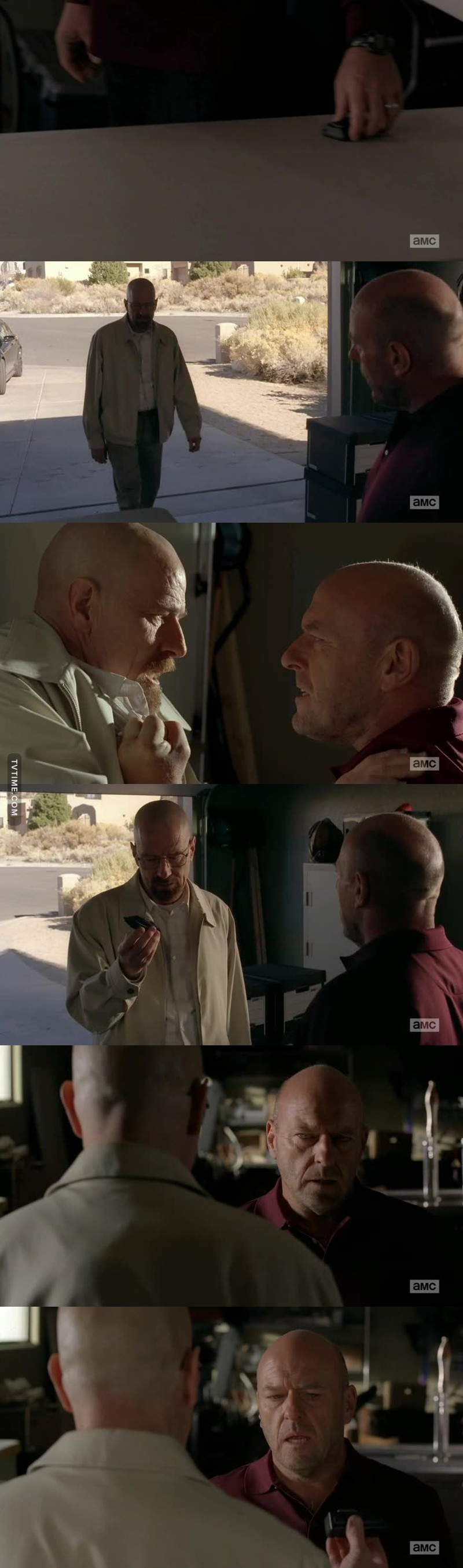 Woooow epic episode 😱😱 seriously I don't know who's better Hank or Walt I love them both I feel sad for them
