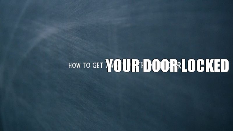 I still waiting for the day when Annalise learn how to lock a door...
