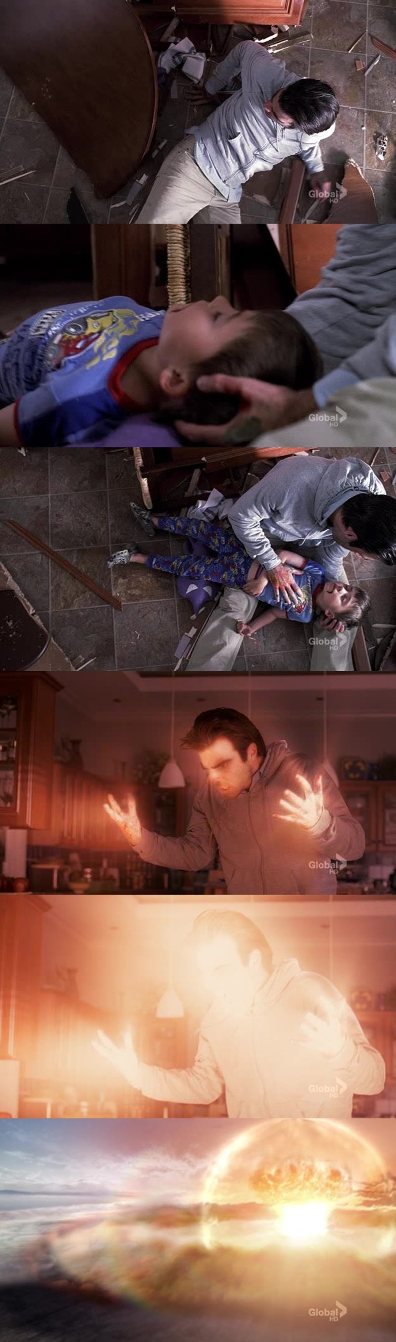So sad. Even if Sylar was pure evil until this episode you can't help but feel bad for the guy when his kid gets killed.