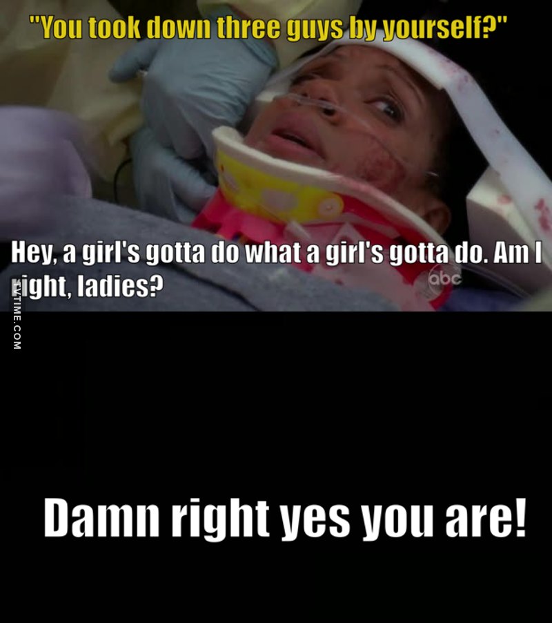 She's a badass! #Girlpower