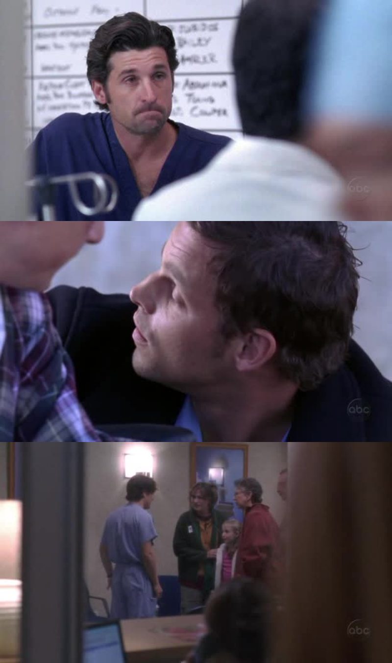 The guys in this episode were amazing: Alex and his story, the way he helped that boy; George and the (not) dead woman and Derek because he has no prejudice.