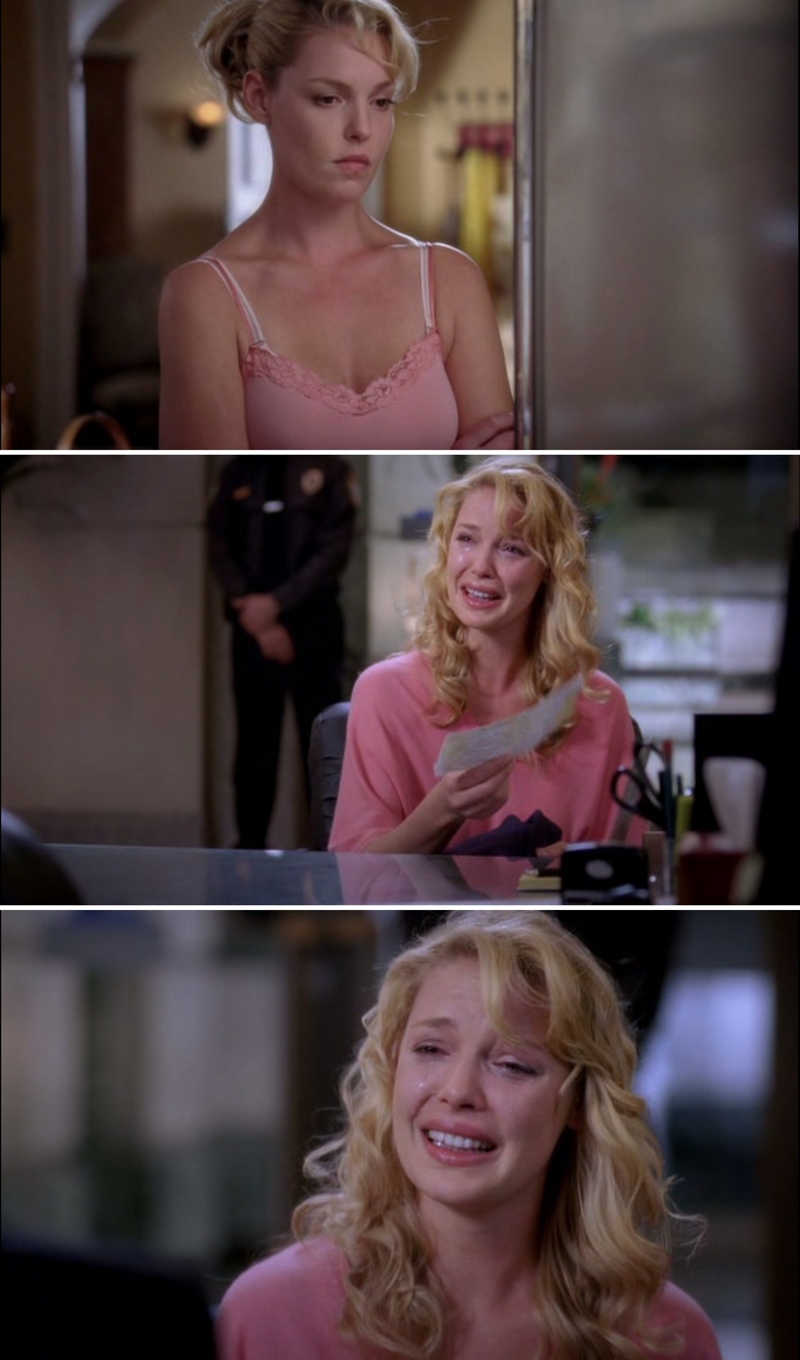 I loved the transition from blocking her feelings in front of the fridge to crying in the middle of the bank. It was such a funny and dramatic scene at the same time.
I'm glad she deposited the money. I'm sure she will invest it in the best way.