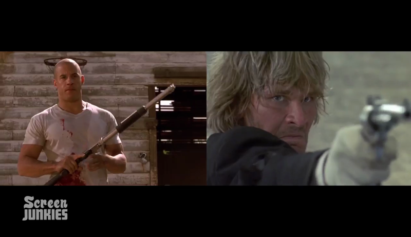 I don't think this is fair to Patrick Swayze he is way more charismatic than Vin.... Again a home run... funny as hell... specially...
"OK, somebody own someone money !!!"
and
"Oh, Keanu you sill have learn, like don't kick a dog, john wick would kill you for that bra !"