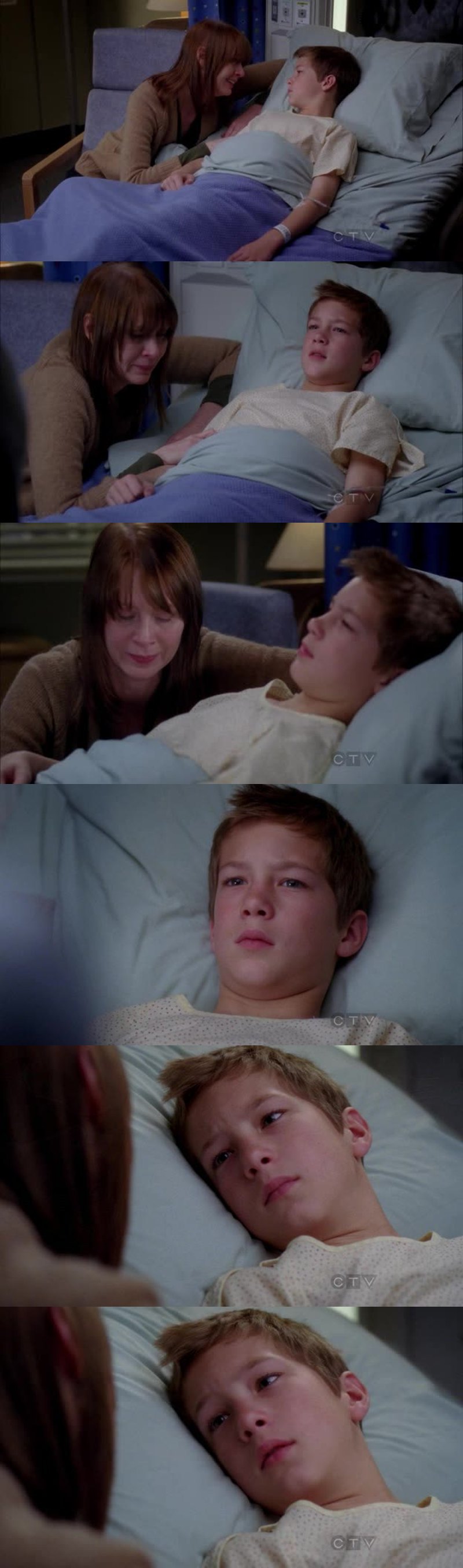 I cried so bad because of that little boy ! What happens to him and the way he keeps taking care of his mom was heartbreaking! He's the cutest boy on earth
