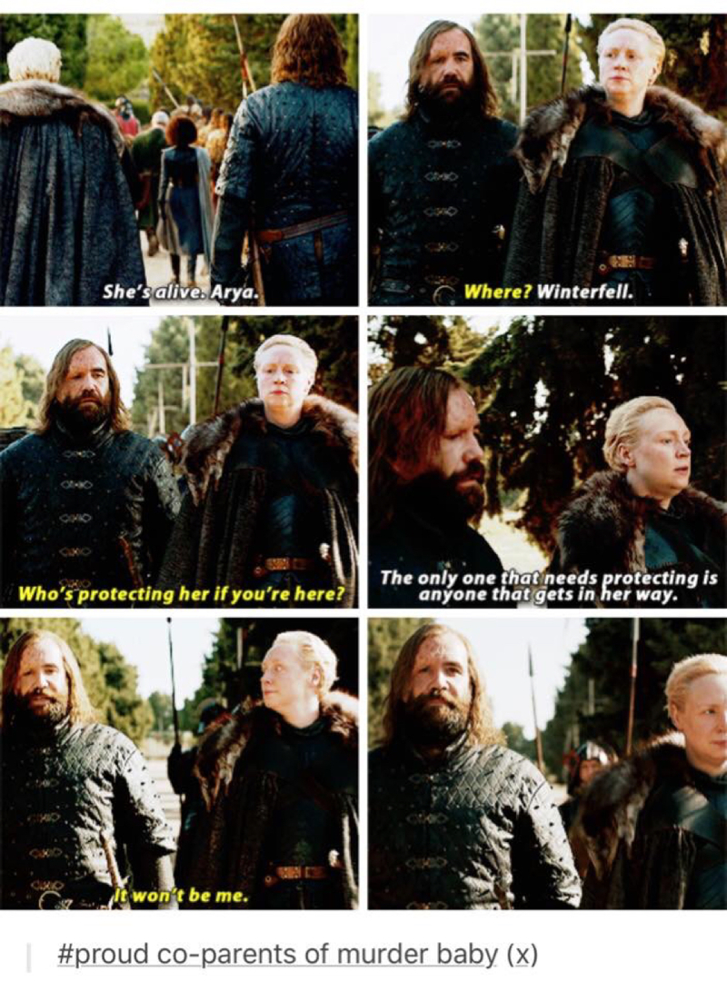 "I was only trying to protect her."
"You and me both."