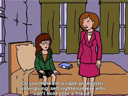 Adorei o sacode que a Jodie deu na Daria. E adorei a Daria percebendo que errou.
Fiquei feliz que a mãe da Daria mudou tanto desde a primeira temporada!