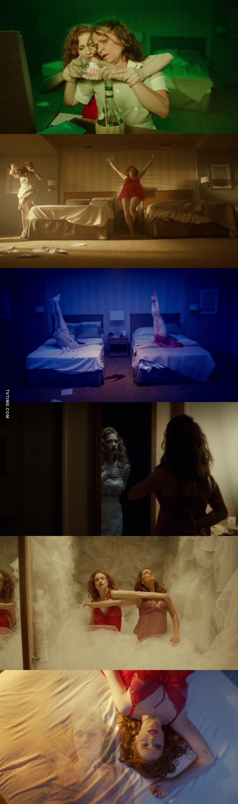 credo che sia stato il miglior episodio di questa stagione, almeno per me. straordinario il balletto e come l'abbiano interpretato con quei colori e con tutto quel silenzio, mi ha preso un casino ed ero catturata da ogni singolo passo che facevano insieme.
inizialmente pensavo che la cameriera stesse ricordando quel che era e quel che poteva diventare essendo ballerina, poi ho iniziato a capire che era la ballerina che stava immaginando come sarebbe stata la sua vita se avesse tenuto il bambino, quindi era davanti a due scelte o diventare cameriera tenendo il bambino o abortire e diventare ballerina.
puntata straordinaria!