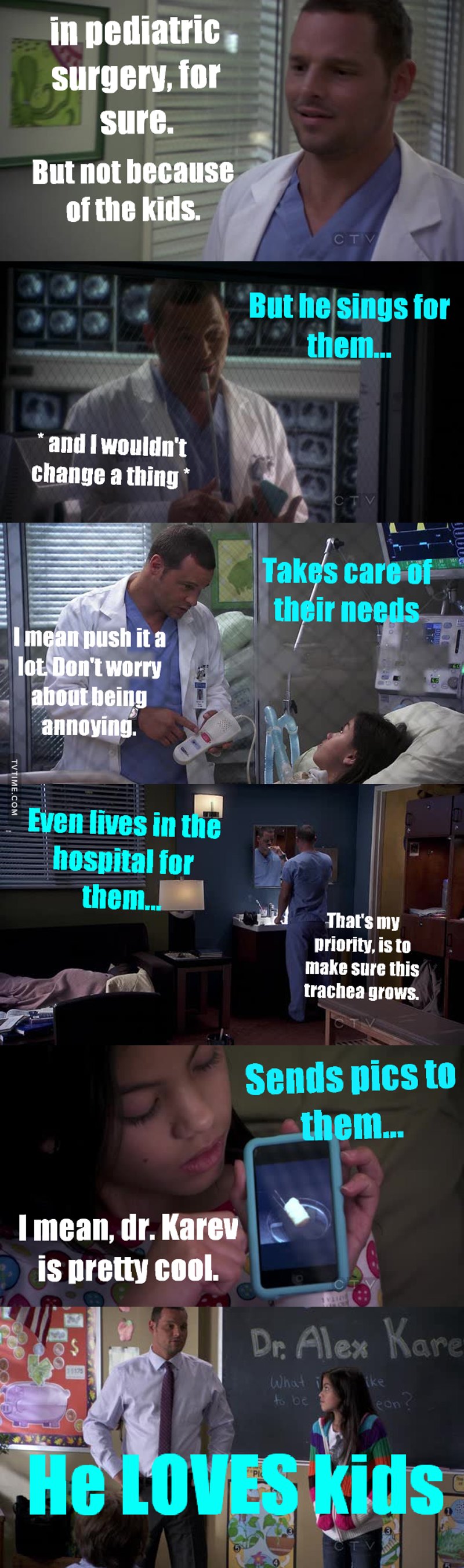 Alex is gonna be a good parent someday. Kids love him!