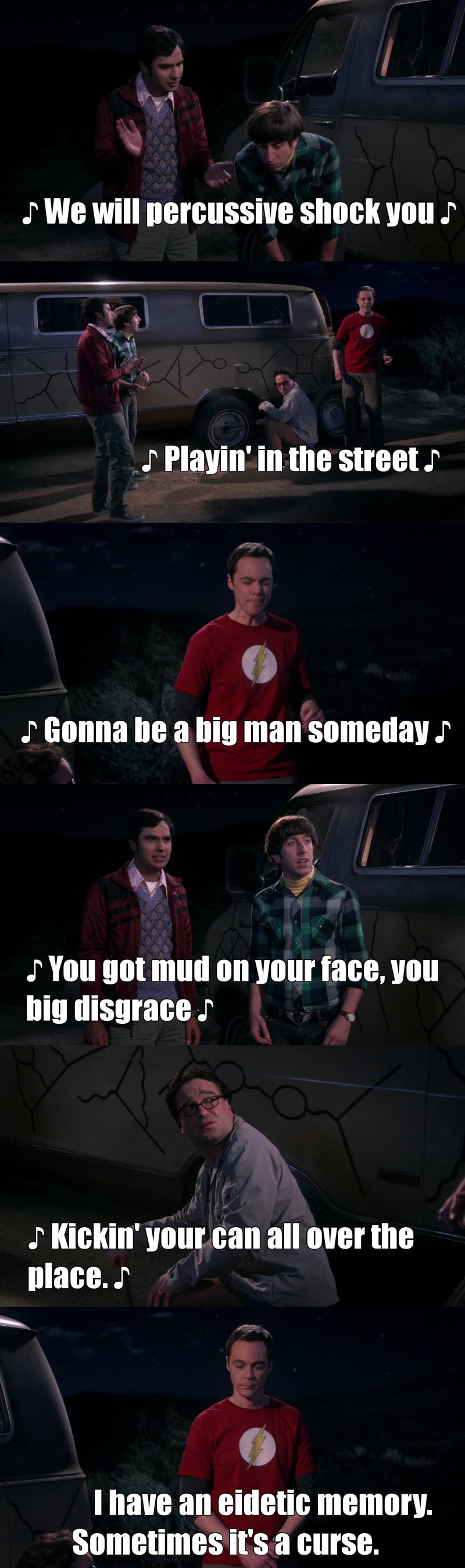 No Sheldon it's a blessing... For us!