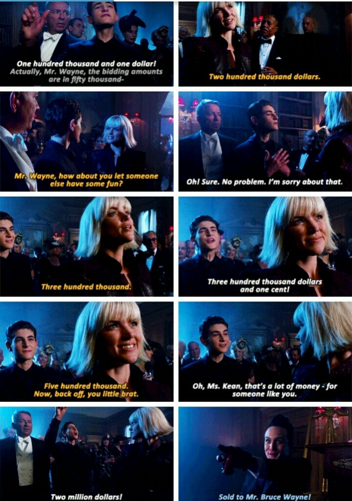Bruce Wayne vs. Barbara
You can't even imagine how much I laughed!