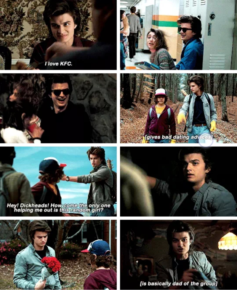 Imagine still thinking Steve Harrington is awful when he had the best character development in Stranger Things