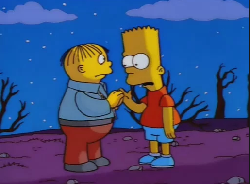 At the end Bart did the right thing... Ralph is not a bad kid, he just needs help.