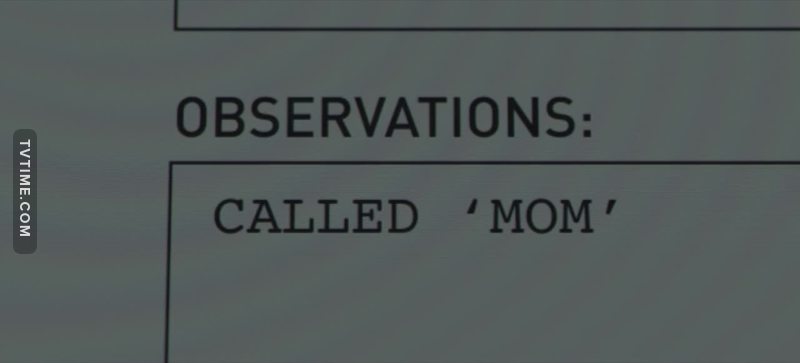Finally, he called Mom.
