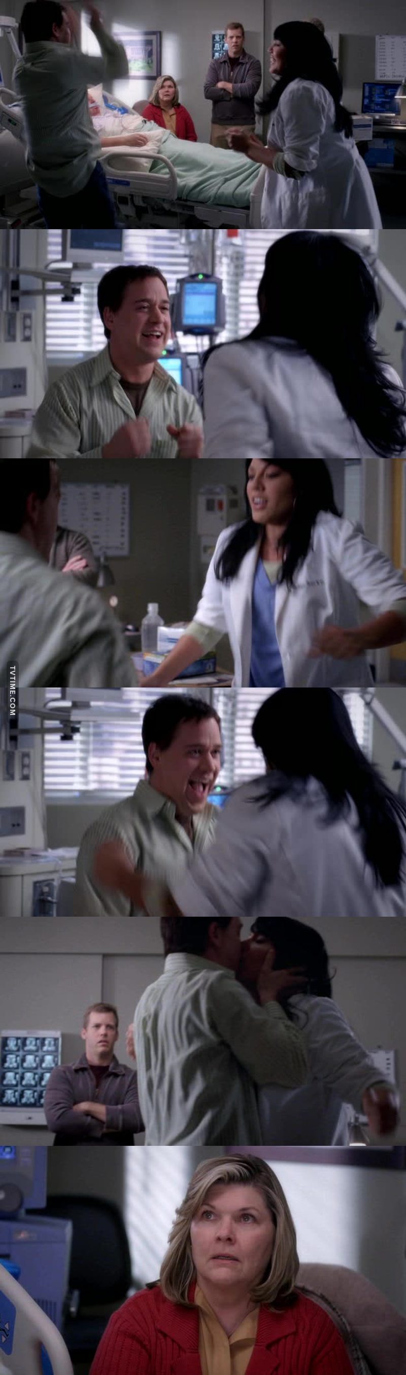That was just sooo great. One of best scenes of this episode 💗. I love the thing they have, and I hope they will be back together, she brings the old George back 😊