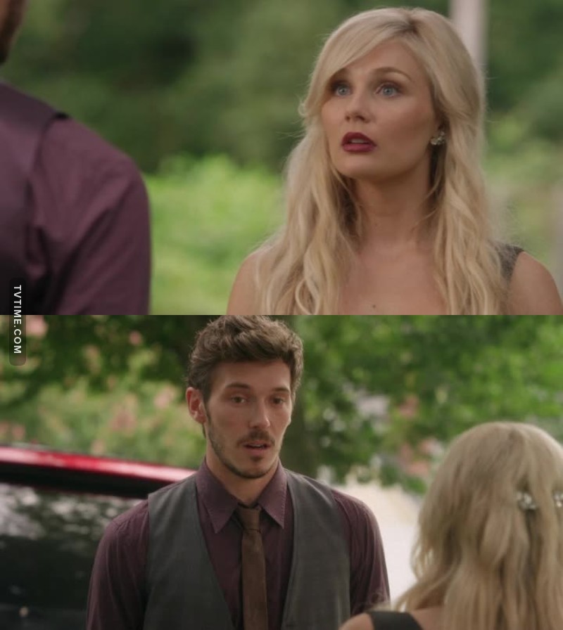 "Was that supposed to be a compliment?" Their faces were so funny. They're cute when they're being awkwardly exes.