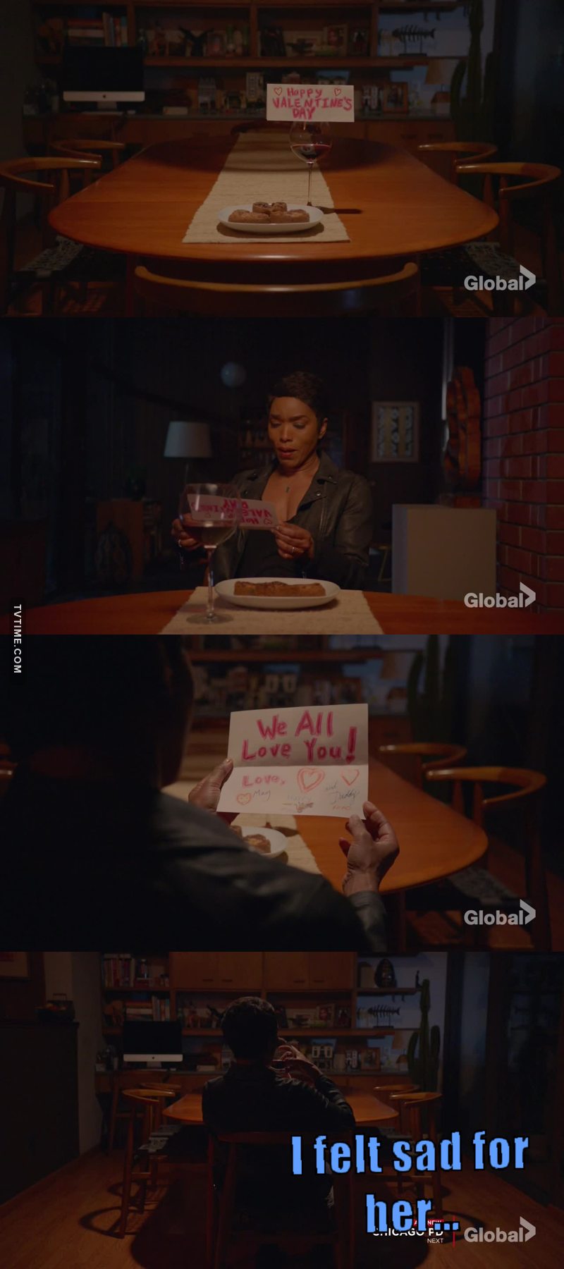Athena is my favorite character here and after the shitty day she had, it would have been nice to have some company. At least she had this cute note because of course her family loved her ❤