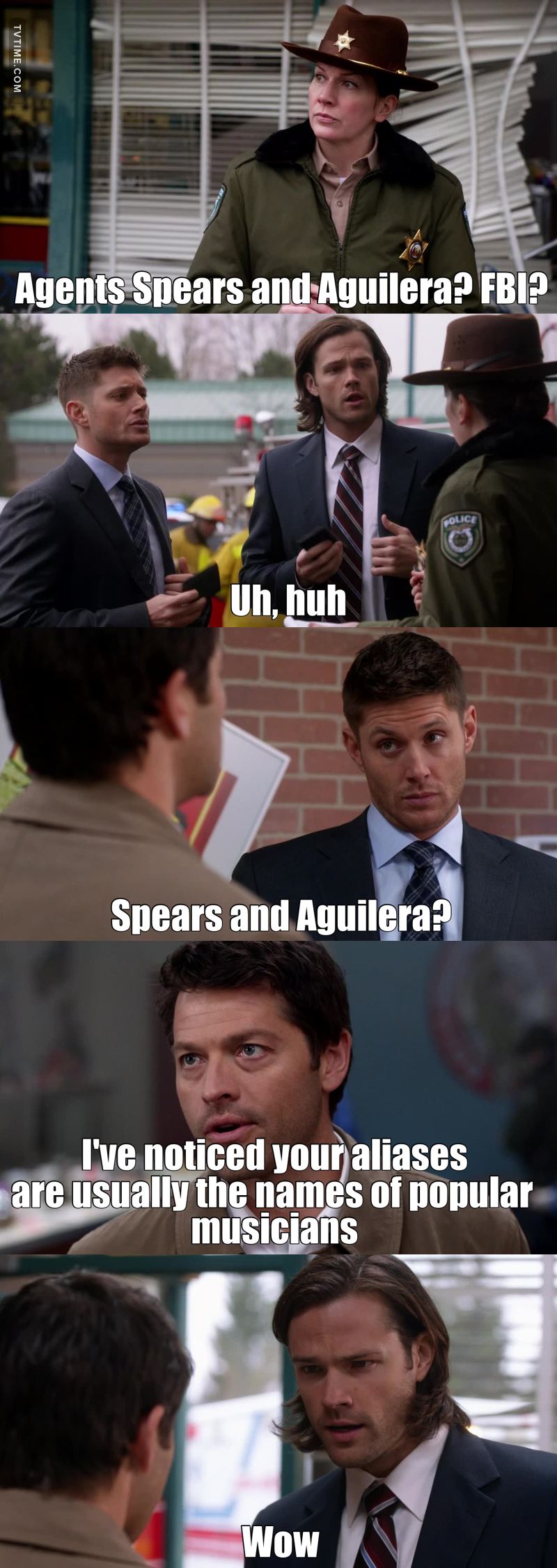Please, do not let Cas come up with any more names, it's hilarius! But also... People might be get it's fake...