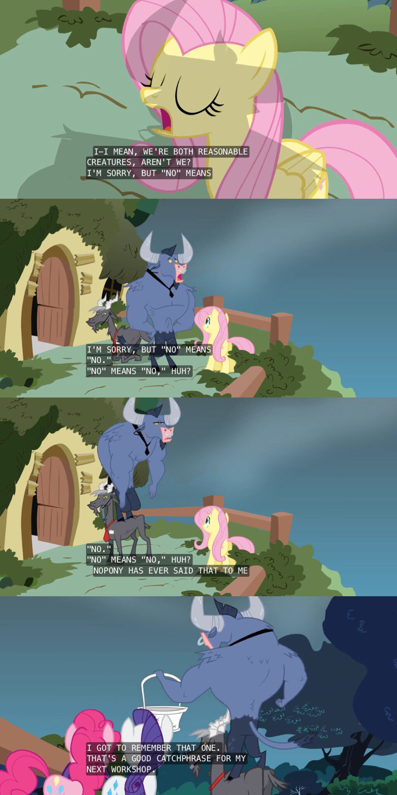 Fluttershy being the feminist queen we deserve