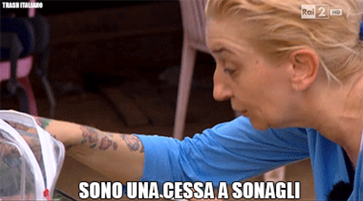 Sarai cessa Pina, ma sei la persona più dolce e simpatica in questo programma!