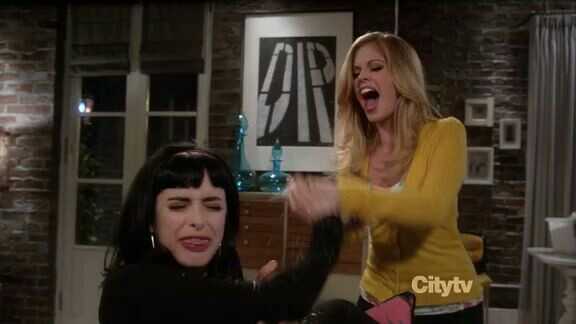 when i'm hanging out with my friends and my best friend says that she is not drinking today:
"drink you bitch"