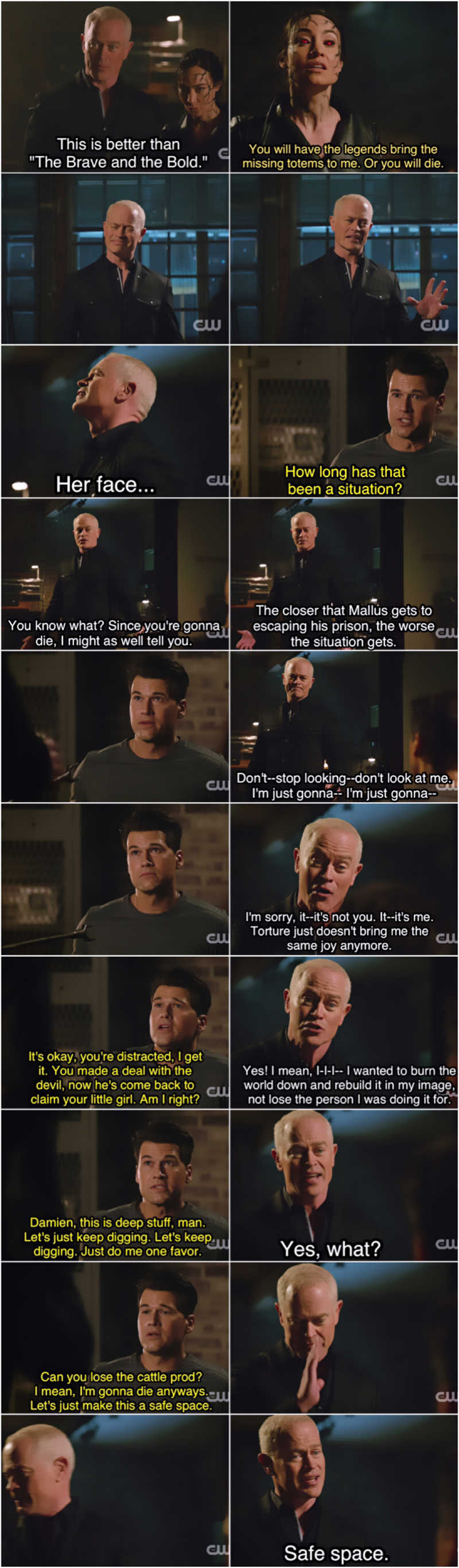 This scene 🤣 I never thought in a million years I'd actually like Damien... and yet here we are 😂