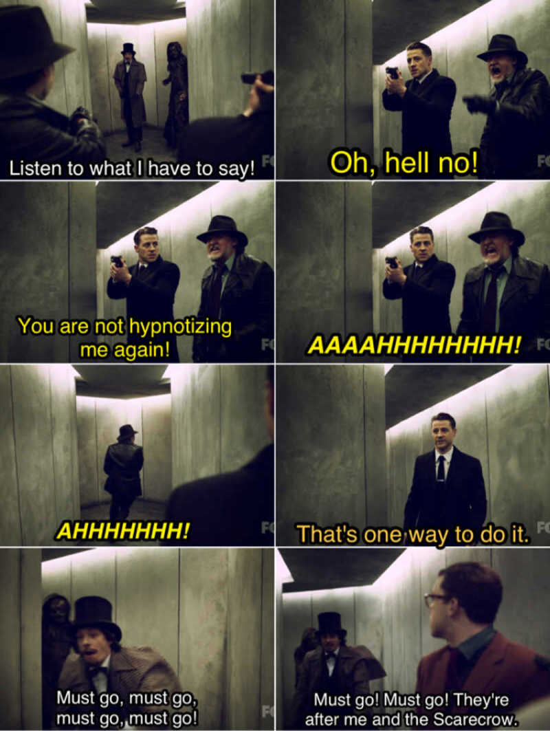 Harvey chasing Crane and Tetch...
This scene was pure gold 😂👌