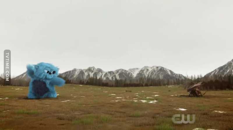 Welcome to Legends of Tomorrow, where a giant cuddly bear defeats a villainous time demon whose name was mispronounced for a whole season 😂 “We screw things up for the better”