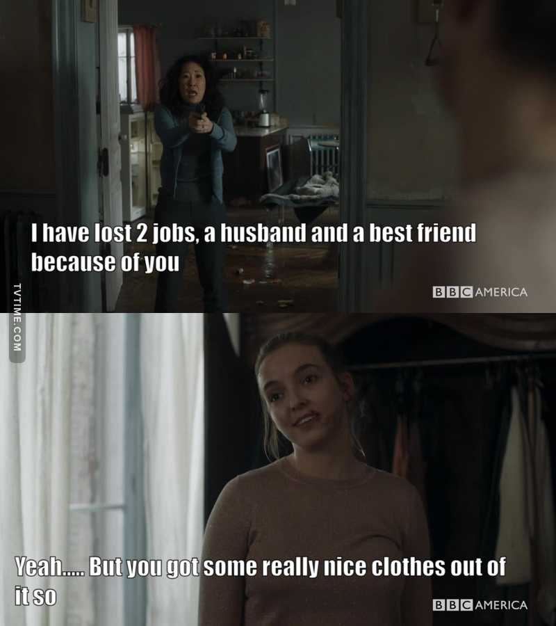 This is why I love Villanelle😂😂