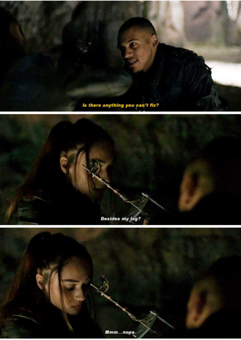 Without her ‘The 100’ would end up at the first season. Best character💫