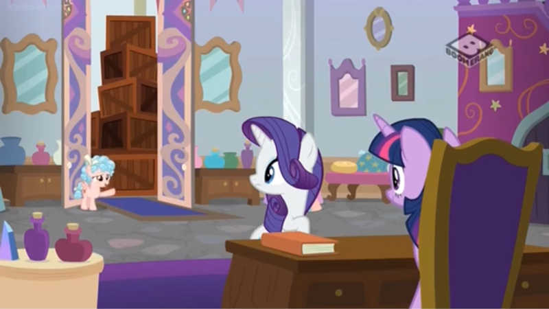 I don’t know why she gave Flim and Flam Twilights lesson plan, but it was her! Little evil filly