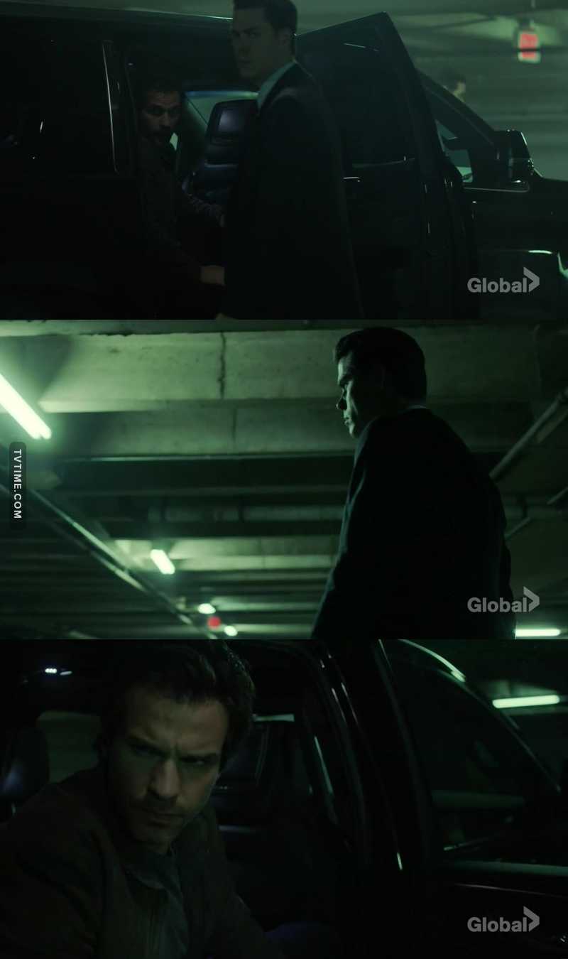 Why did he open the door if he was just going to stop him - to sweep the area??