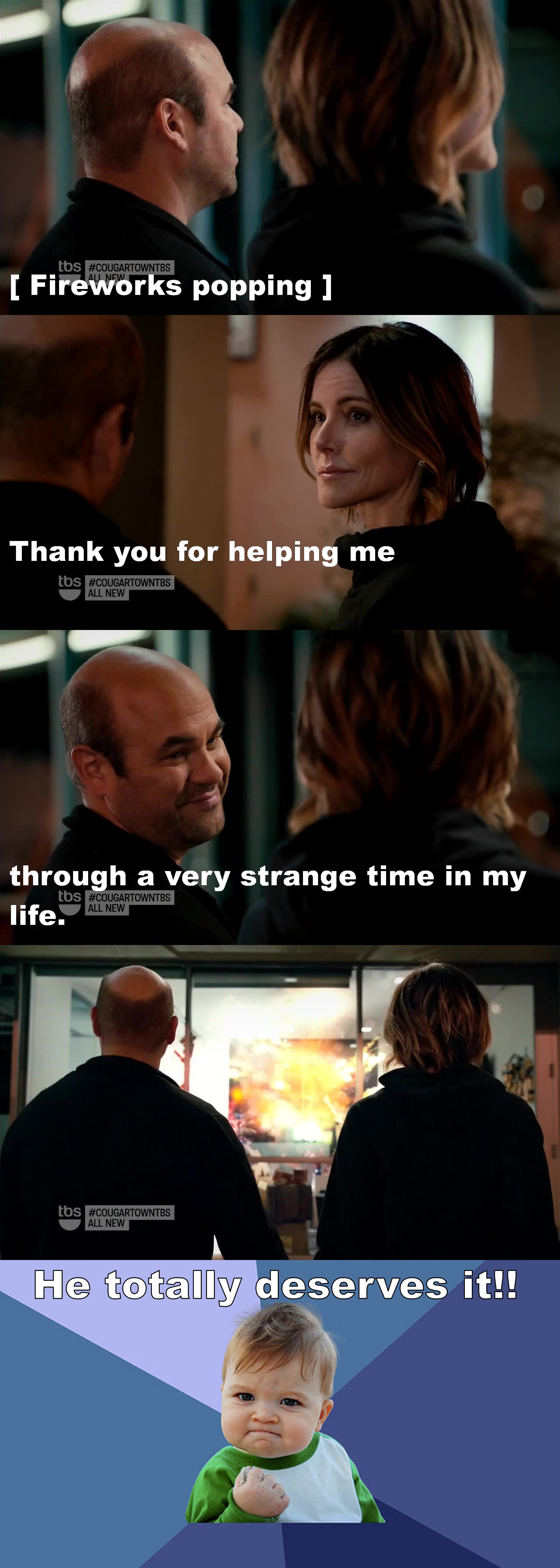 I loved how Ellie cheered Andy up without hurting his feelings!!