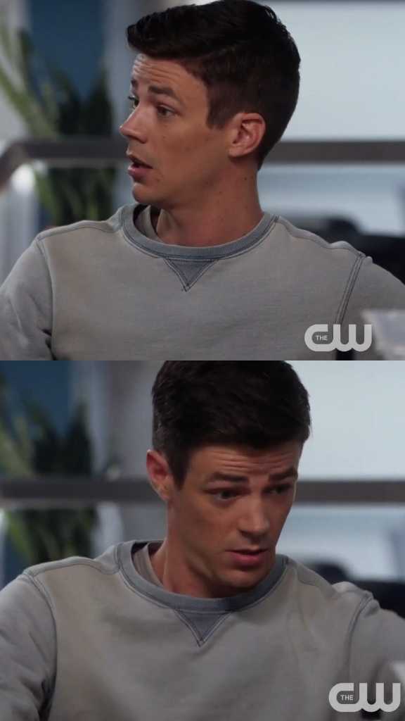 lmao Barry’s face when Sherloque Wells said Iris got a tatoo removed from a former lover. 😂😂