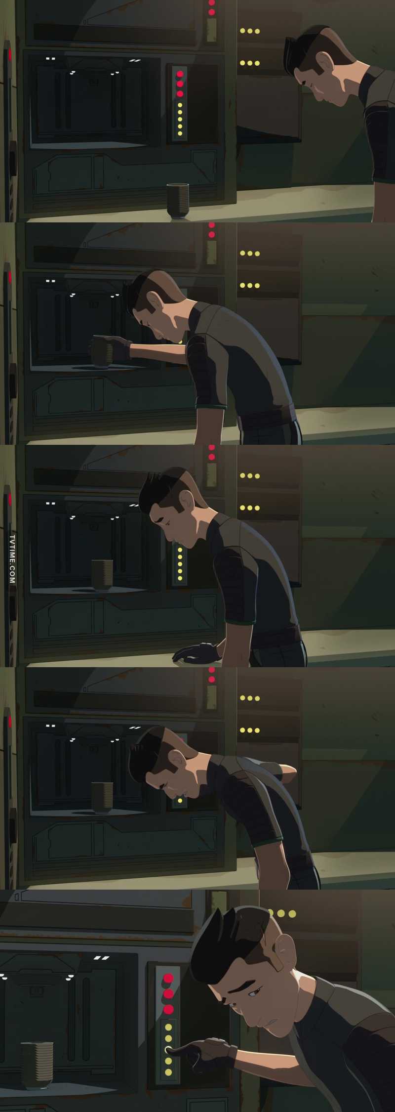 Ok but barely awake Kaz struggling with the caf machine is some highly relatable content. ☕😪