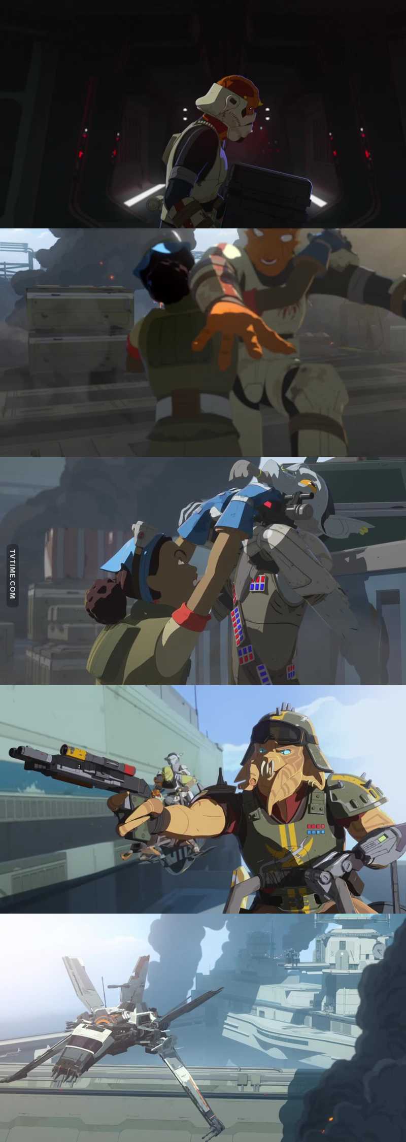 I really enjoyed how much thought was given to the details in this episode. If you pay close enough attention, you can see that a lot of the pirate's stuff is actually old imperial gear and tech that they salvaged. The pieces of armor, the rank badges and their main ship looks like a battered up Lambda class shuttle... Real neat designs. I really hope they will keep doing that kind of subtle worldbuilding; it brings an extra dimension to the show.