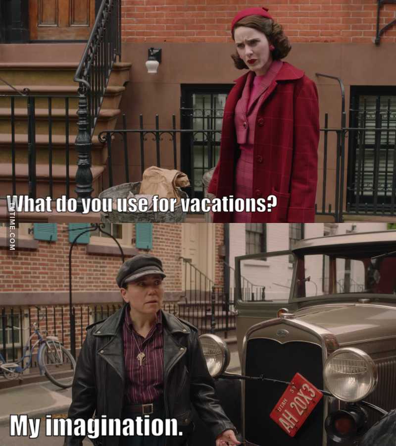 I can't get enough of their dialogues, the gap between their worlds is unbridgeable.
