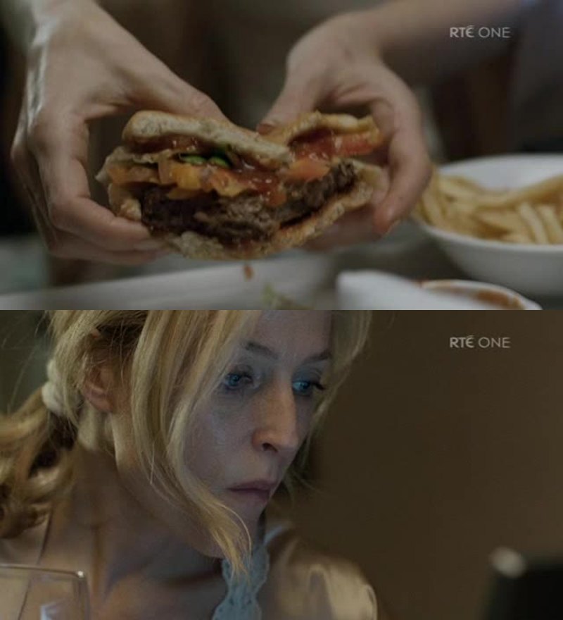 no one has ever looked this good eating a hamburger