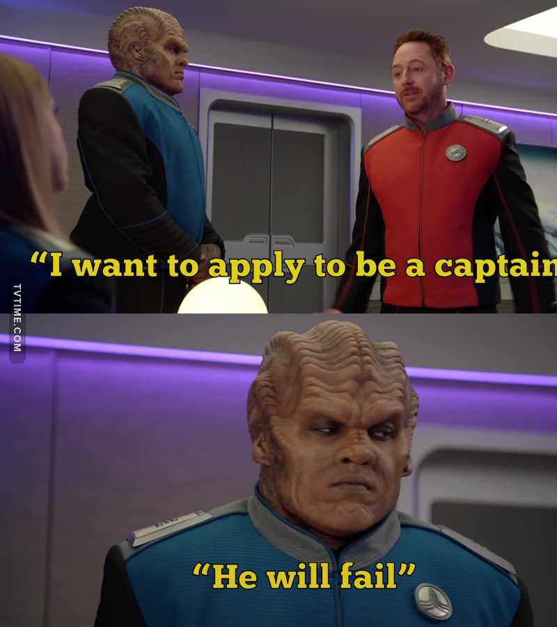 Bortus makes this show. 😂