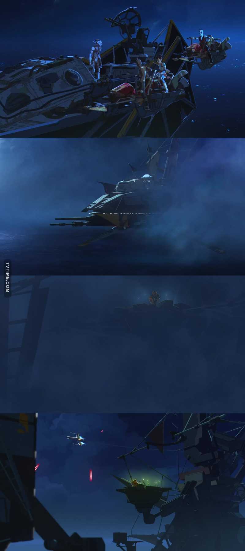 I really like how all the pirate ships are made from salvaged parts. The skiff had tie fighter panels and I'm 99% That's an upside down AT-AT foot lowering as an elevator in the big pirate ship!!!