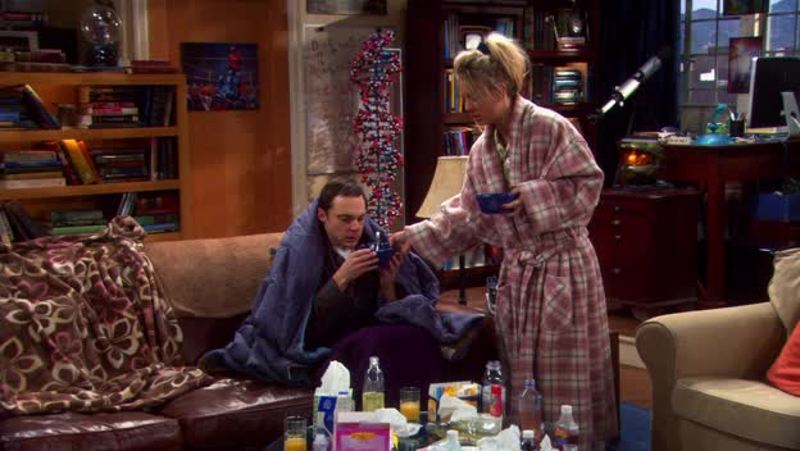 Kind of satisfied to see Sheldon and Penny together on the Valentine's day! haha 😂