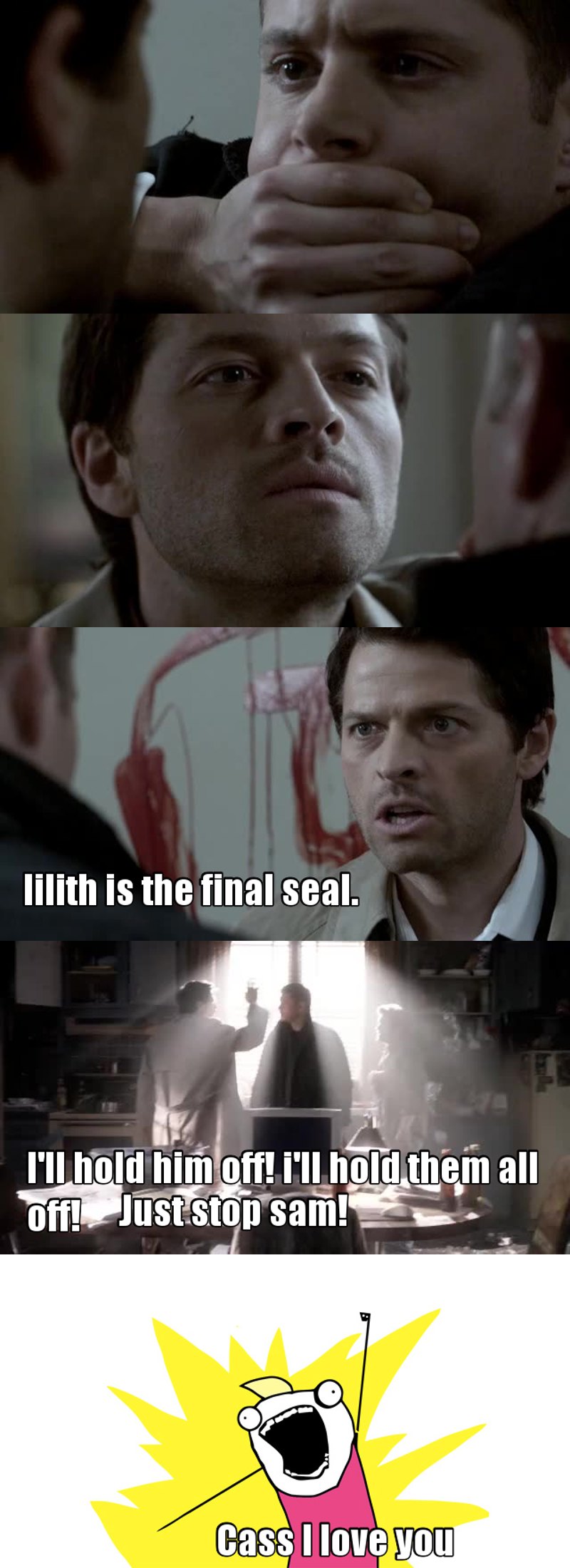 Oh god this season finale was awesooooome ! Finally Ruby is dead... I loved the whole episode !
Season 5, here I am
